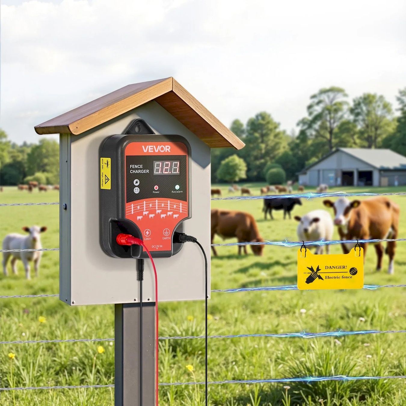 Altre attrezzature per stalle: VEVOR Weidezaungerät 12 kV – Nuovo e nell'imballaggio originale da Bottighofen venduto da zaap 7