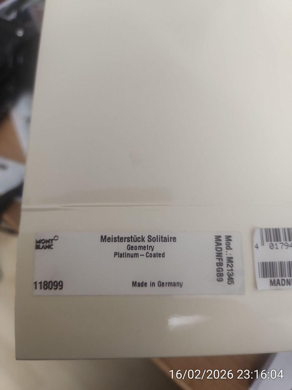 Montblanc Penna & Evidenziatori: Montblanc Meisterstück Geometry Solitaire Midsize Neu – Nuovo e nell'imballaggio originale da Zürich venduto da dor_ss9j 2