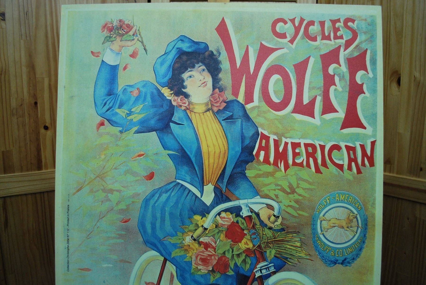 Poster & Bilder: CYCLES WOLFF AMERICAN 1895 – Gebraucht aus Schaffhausen von vintageworld 5