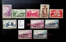 GUYANE  3 SÉRIES NEUVES* 1937+1944 COTE 13.00 EUROS /T201