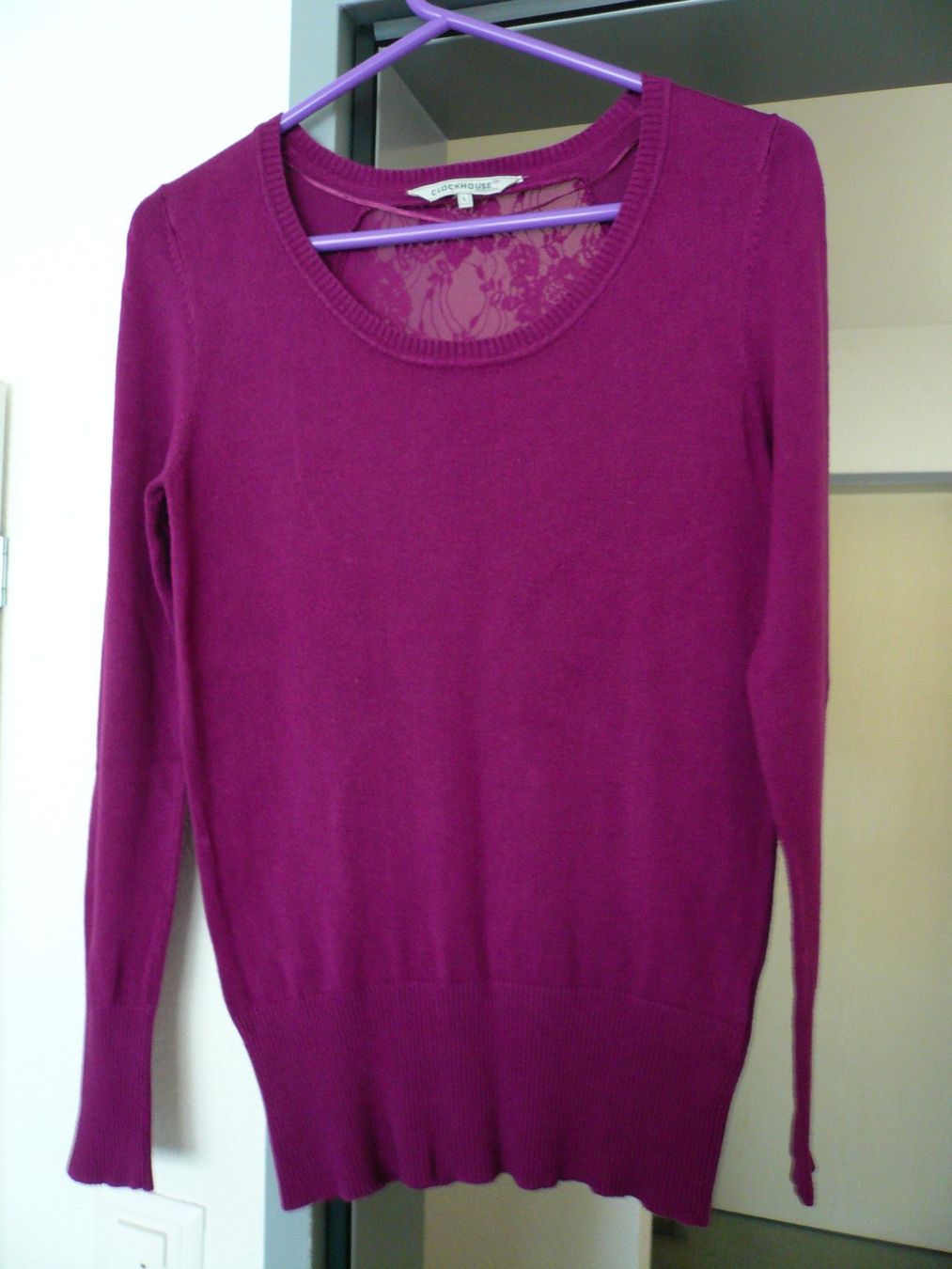 Maglioni & Felpe: Schicker Pullover mit Spitzenrücken Grösse L – Usato da Sirnach venduto da primo.si