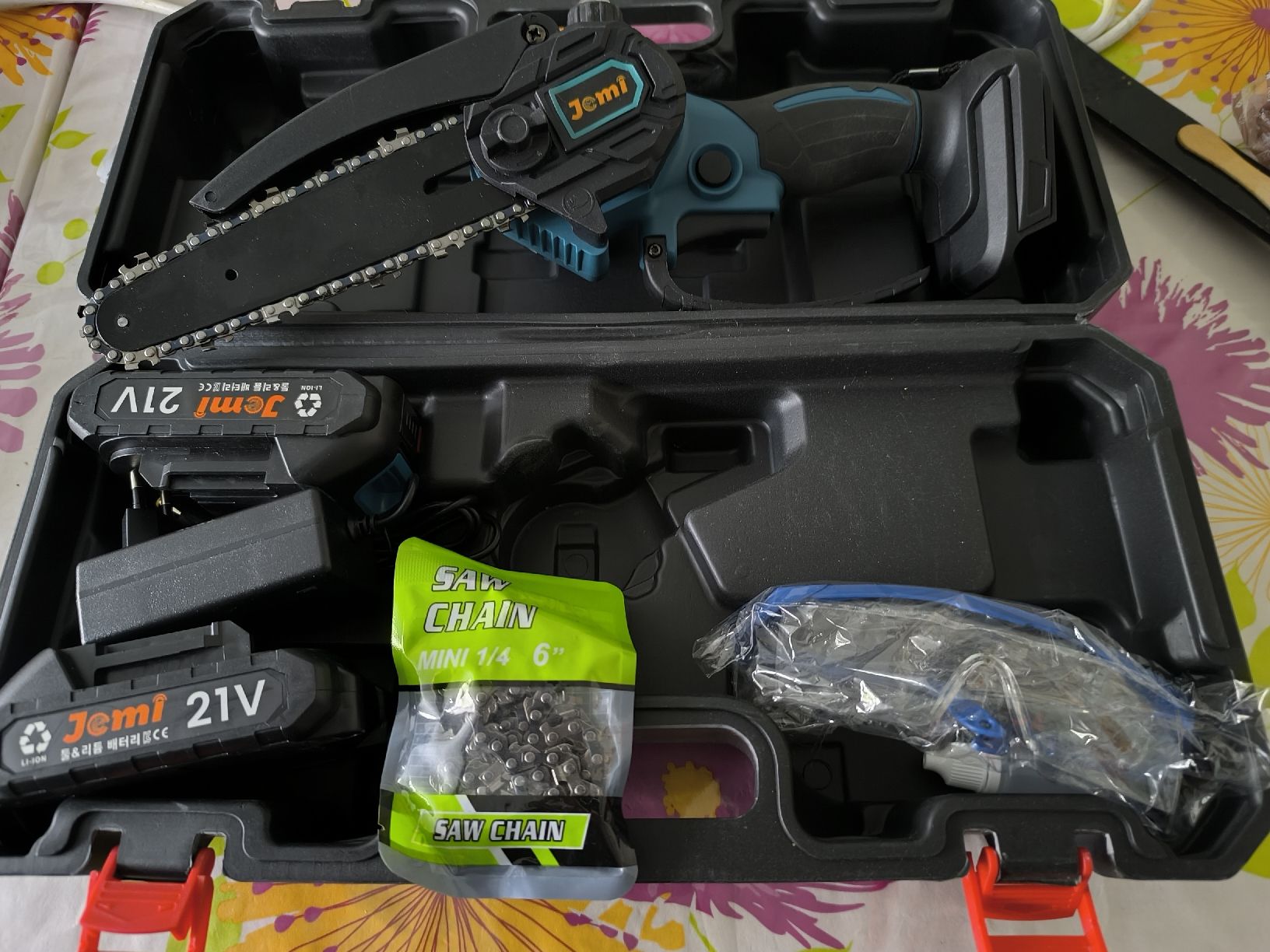 Seghe: Jemi mini Akku Kettensäge 21 Volt – Nuovo e nell'imballaggio originale da Frutigen venduto da Chenel0815 4