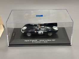Jaguar D Type #3 Le Mans 1957 IXO 1:43, Top Zustand!