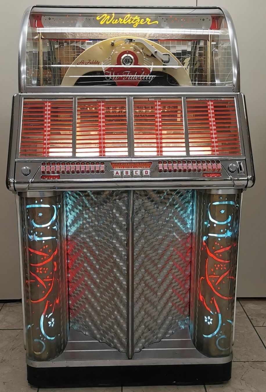Wurlitzer Jukebox: Musikbox Wurlitzer 1700 – Usato da Geroldswil venduto da jukeman