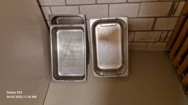 9er Set Gastro Edelstahl Lochblech GN-Behälter - Top Zust...