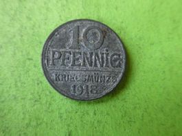 Dt. Reich 1918, Radolfzell   10 Pfennig - Kriegsnotmünze
