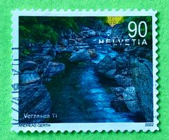 Nr.1860 Schweizer Flusslandschaften GESTEMPELT 2022  ﻿  