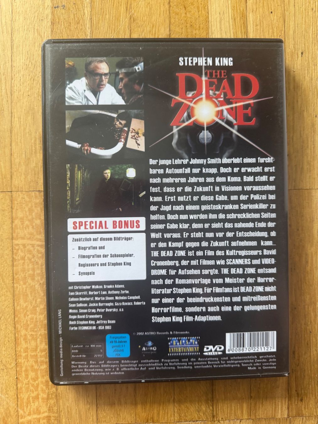 Tutti i DVDs: THE DEAD ZONE. (DVD). DAVID CRONENBERG – Usato da Basel venduto da san_2qlq 1