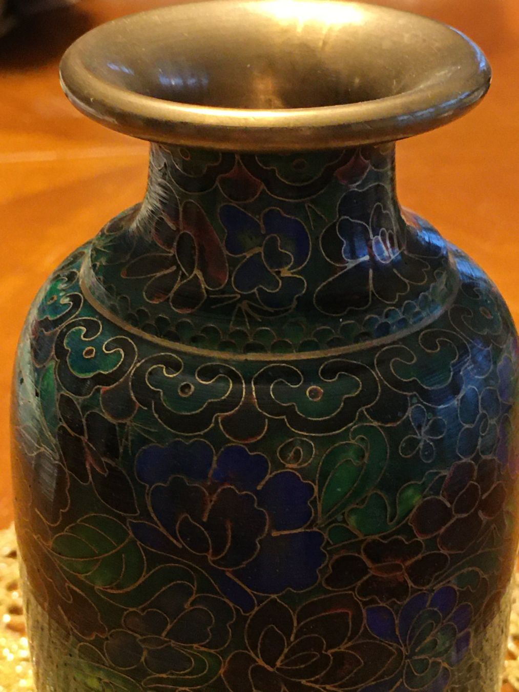 Vasi & Recipienti: Vase Cloisonné, dunkelgrün – Usato da Eich venduto da Jokove63 1