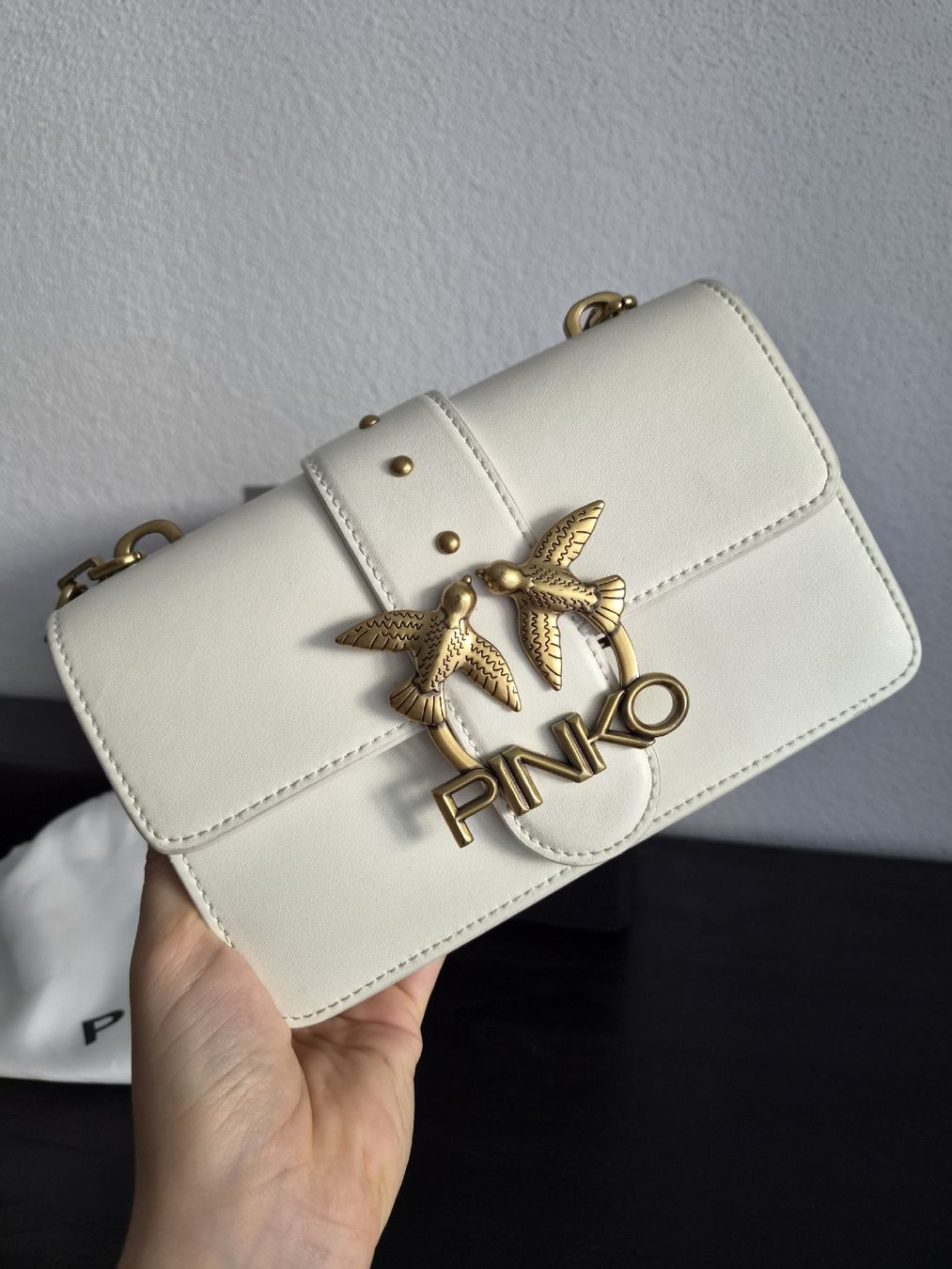 Pinko Borse da donna: Pinko Handtasche Leder weiss  – Usato da Bülach venduto da Recherchieren 2