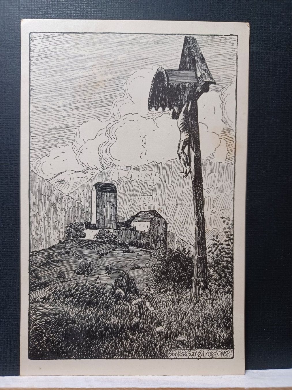 Ansichtskarten: GR, WF Schloss Sargans, 1927 – Gebraucht aus Aarau Rohr von mgvw