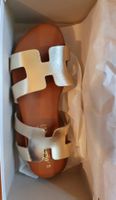Sandalen Gr. 40 Damen Sommer Schuhe Gold Neu made in Italy
