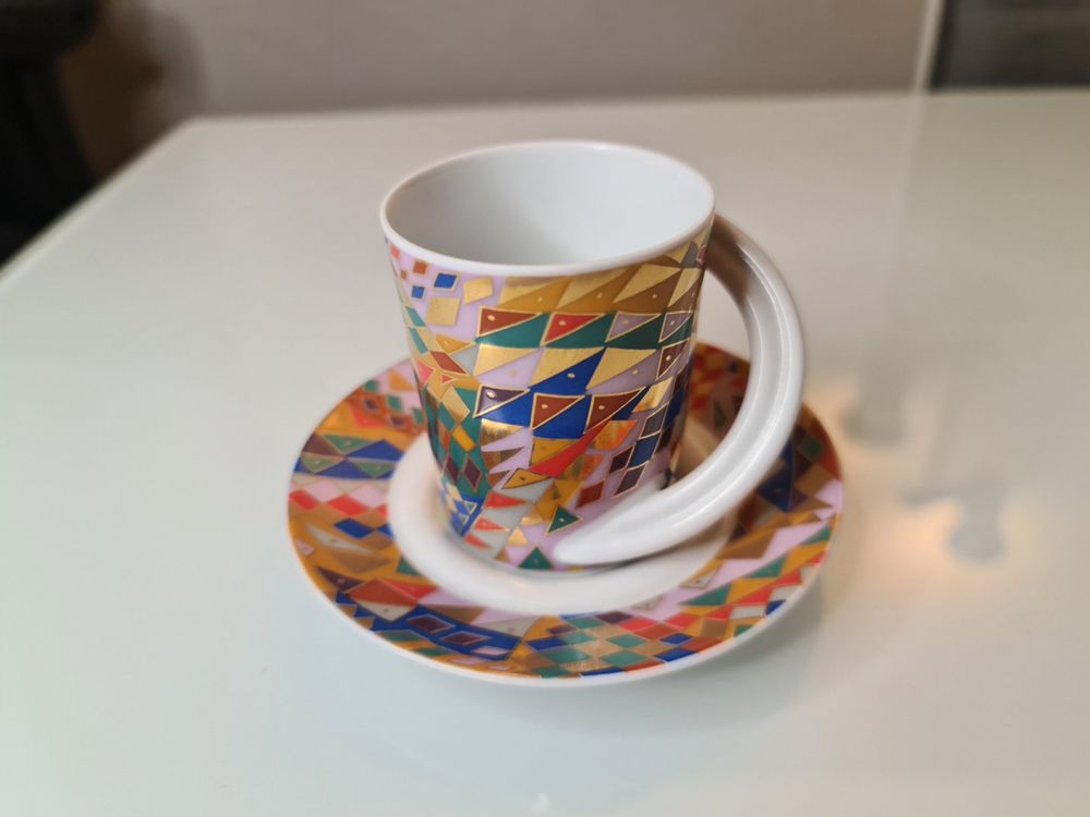 6 Tasses à Expresso Rosenthal Studio-line – Édition Limitée LSG/Sky, Bleu Et Jaune