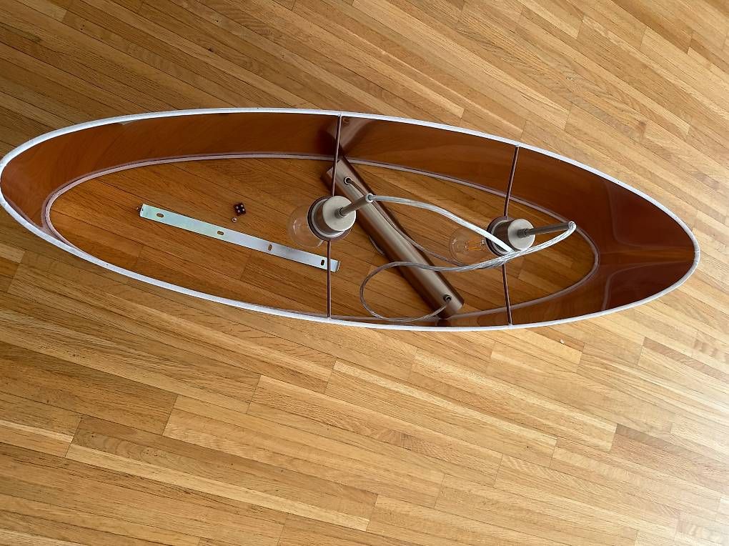 Lampade: Lampe weiss, innen bronze farben – Usato da Root venduto da mele2013 1