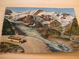 AK Sustenstrasse mit Postauto