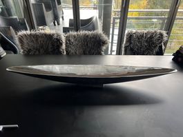 2x Schalen in Form eines Schiffsrumpfs - 127cm + 63cm lang