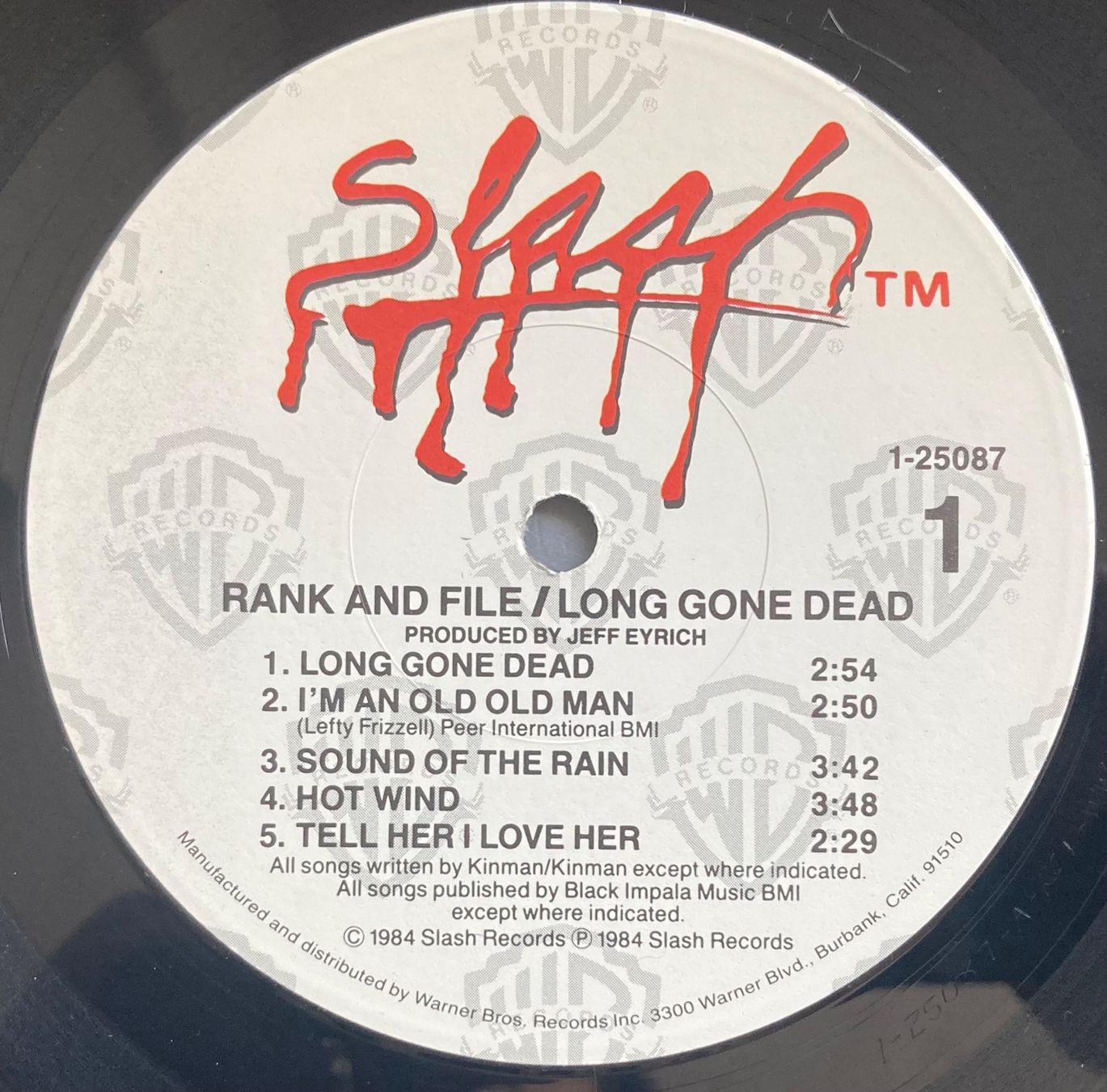 Dischi in vinile: RANK AND FILE - LONG GONE DEAD – Usato da Poliez-Pittet venduto da Newtown-Records 2