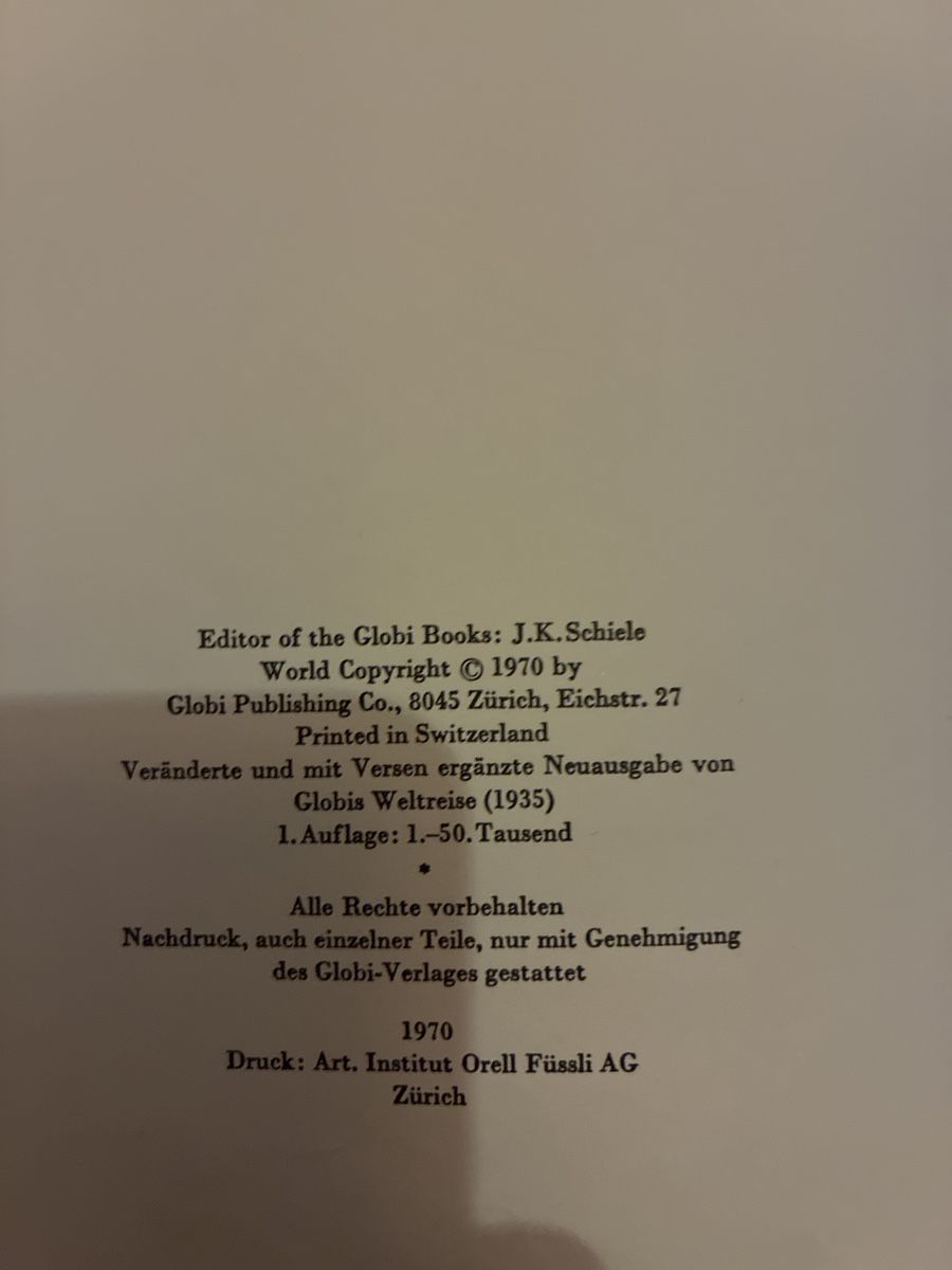 Comics: Globi Weltreise 1970 erste Auflage – Gebraucht aus Zürich von ani_8jg5 3