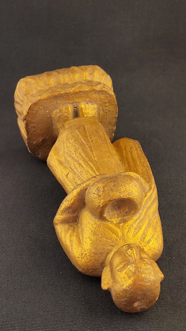 Figurines: Goldige Holz-Figur BUDDHA – D'occasion à Basel par spinne02 6