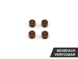 4x Lego Rad Räder Braun 8 mm x 6 mm 4624 f. Kanone