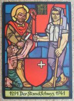 PRO INFIRMIS AK  "DER STAND SCHWYZ" 1943