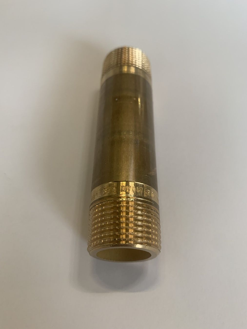 Armaturen: Rohrnippel 3/4" x 100mm, Messing von R. Nussbaum – Neu (gemäss Beschreibung) aus Bilten von ELYSATOR 1
