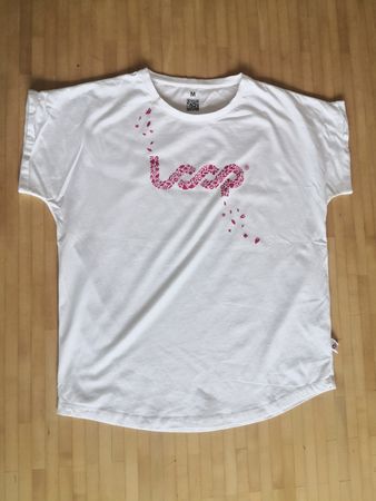Weisses Bio Baumwolle T-Shirt Gr. M-L loop textiles