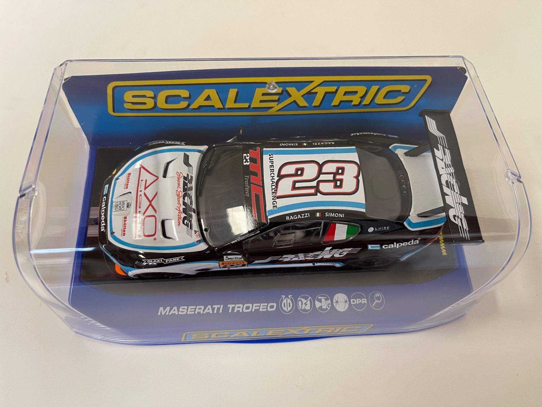 Piste: Scalextric Maserati Trofeo C3602 DPR mit Carson Dekoder – Nuovo e nell'imballaggio originale da Dietikon venduto da Martmk 3