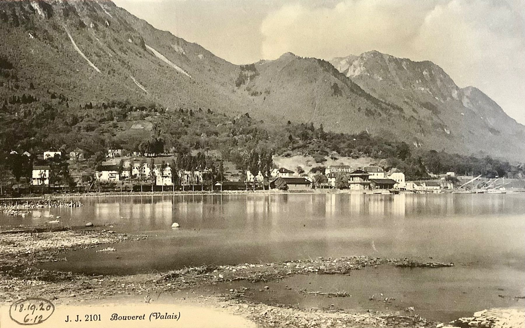 Cartoline postali: BOUVERET - Lac Leman - Dorfansicht – Usato da Root venduto da ENGLAND-TREASURES 1