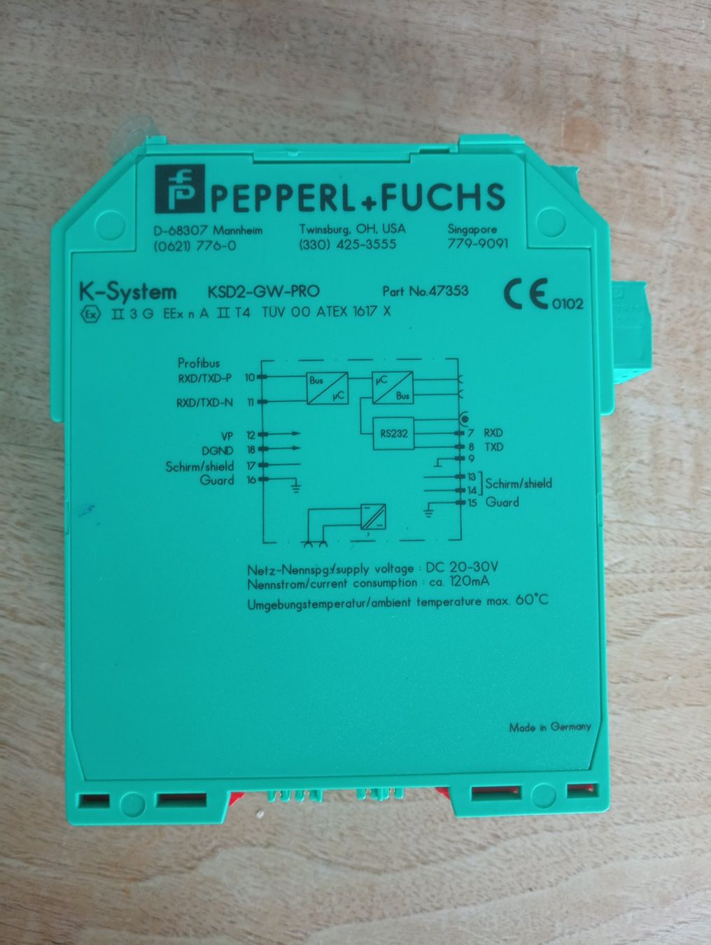 Elektronikbauteile: PEPPERL+FUCHS REMOTE PROCESS INTERFACE  KSD2-GW-PRO  47353 – Gebraucht aus Ufhusen von HKSC 1