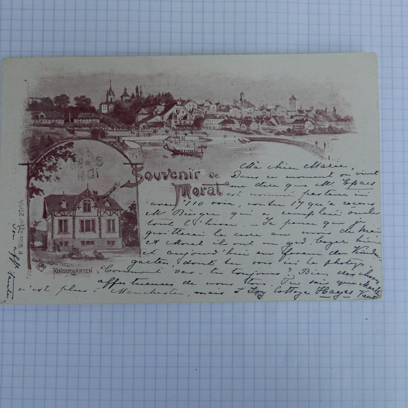 Cartes postales: Souvenir de Morat 1889 – D'occasion à Rotkreuz par nigal