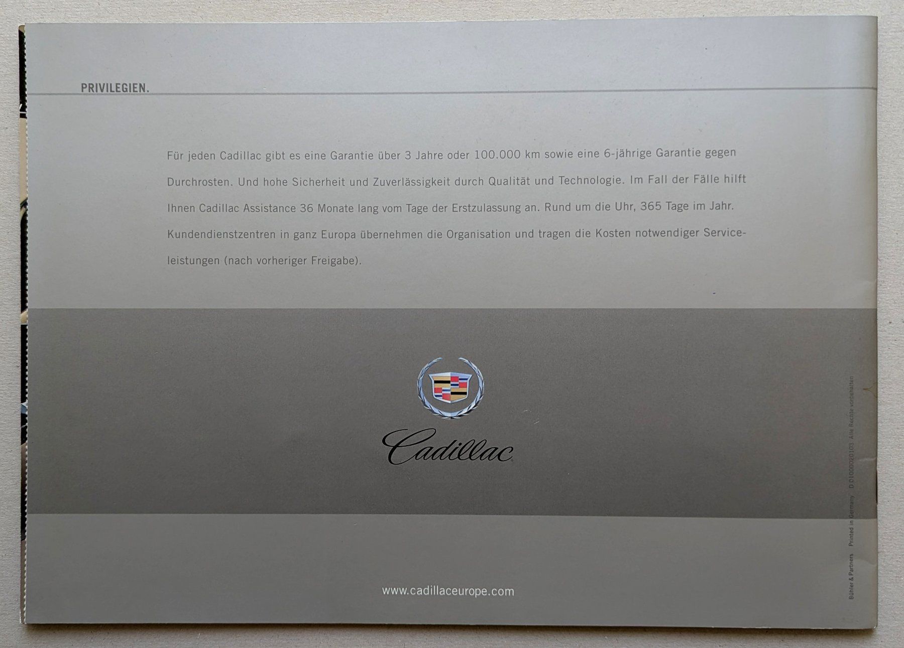 Cadillac Documenti: Originalkatalog "Cadillac", in Hochglanzdruck – Nuovo (secondo la descrizione) da Olten venduto da VanishingPoint.71 6