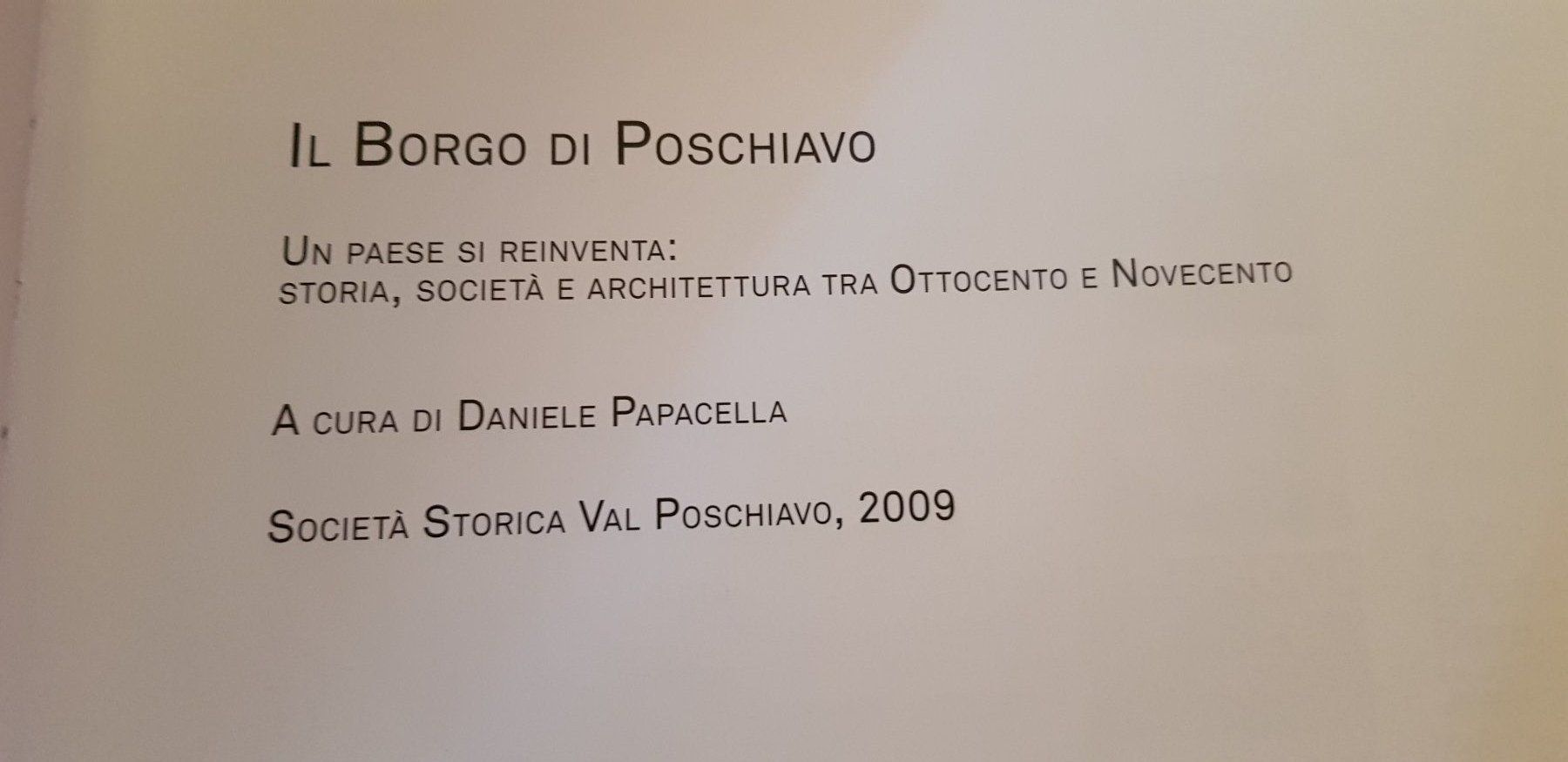 Livres: Il Borgo di Poschiavo – D'occasion à Uster par Astral 1