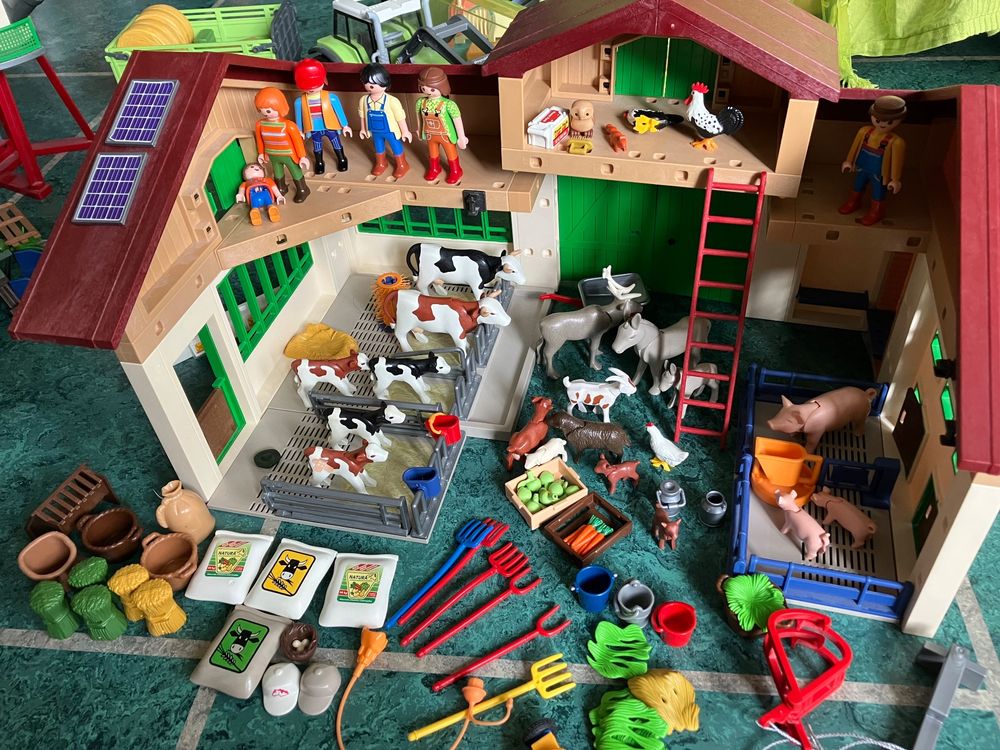 Playmobil 70887 Ferme Avec Élevage De Petits Animaux Tracteur Animaux Neuf/Ovp