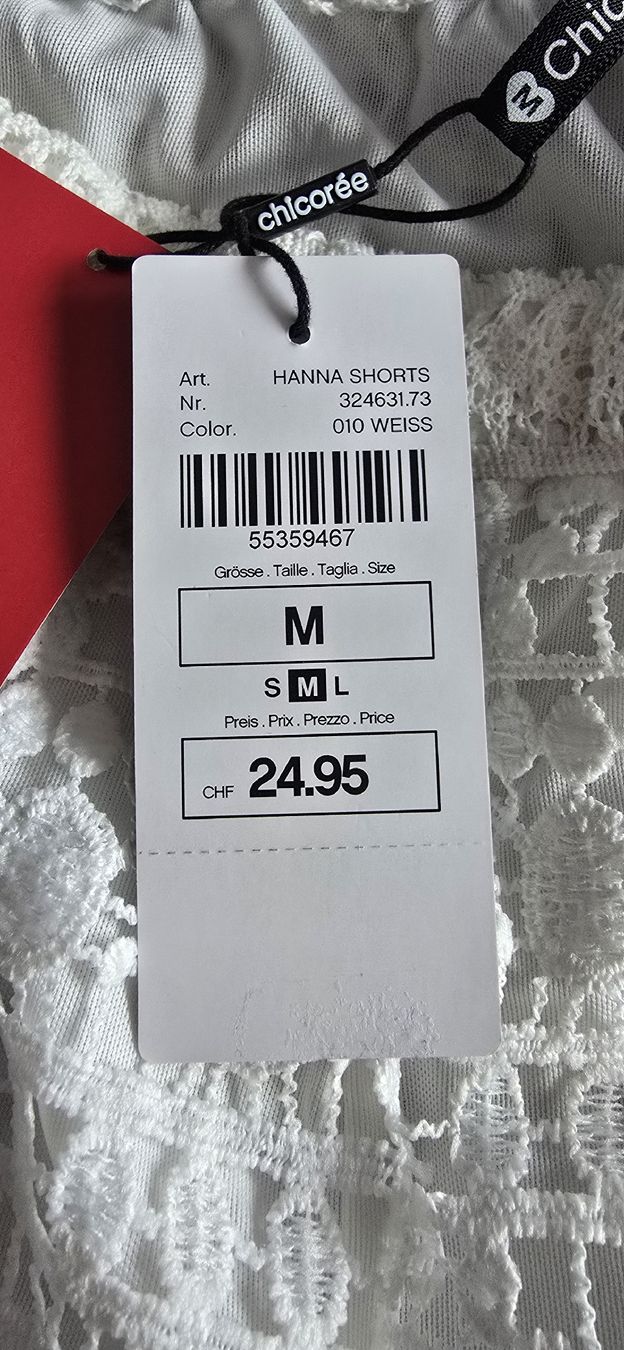 Pantaloni: Crochet Shorts Damen Gr.M Weiss – Nuovo e nell'imballaggio originale da Baden venduto da slaesh 2