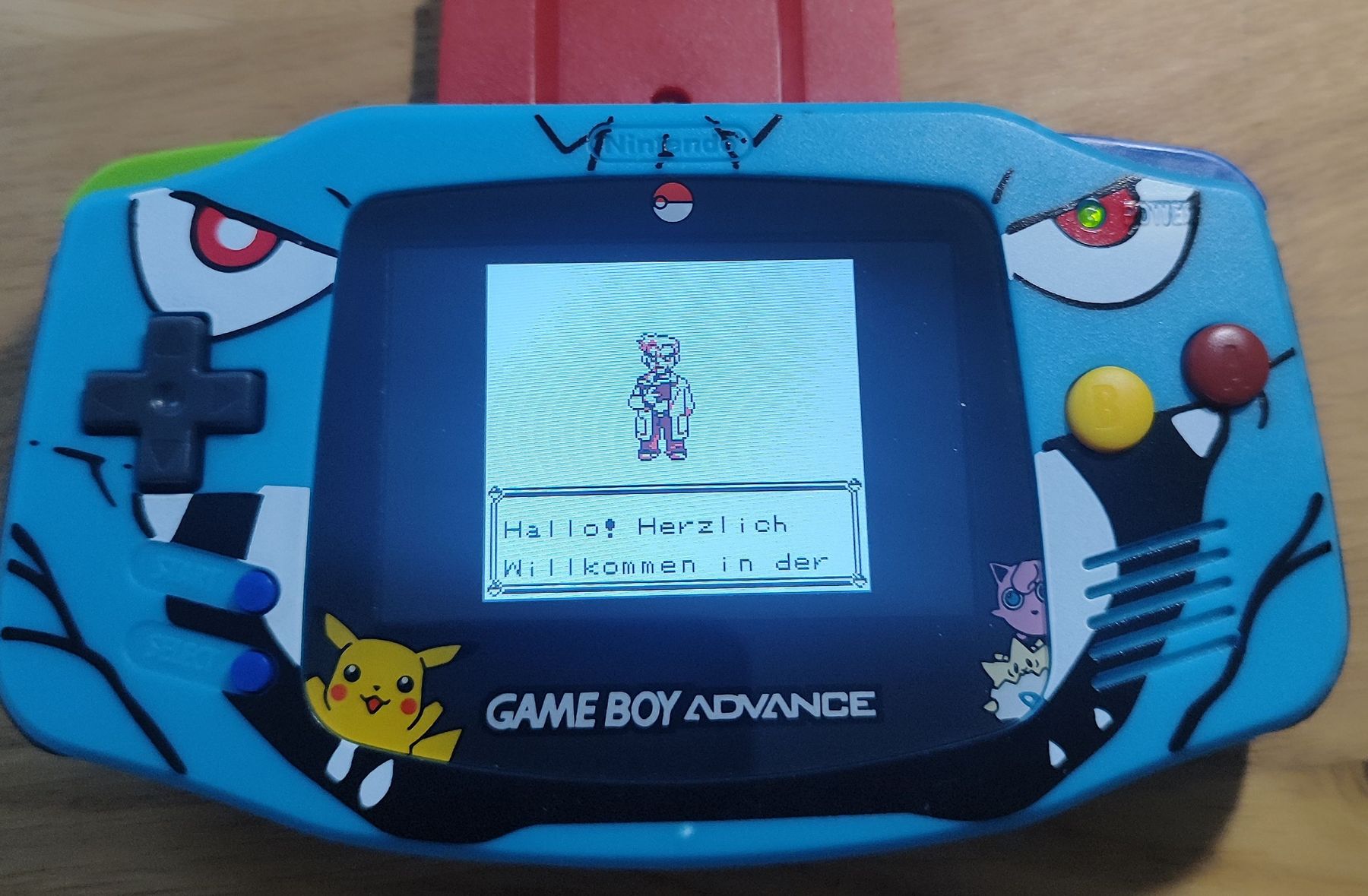 Nintendo Konsolen: Game Boy Advance Modifiée (Écran IPS + Coque Custom Pokémon) – Gebraucht aus Vétroz von mrcl01