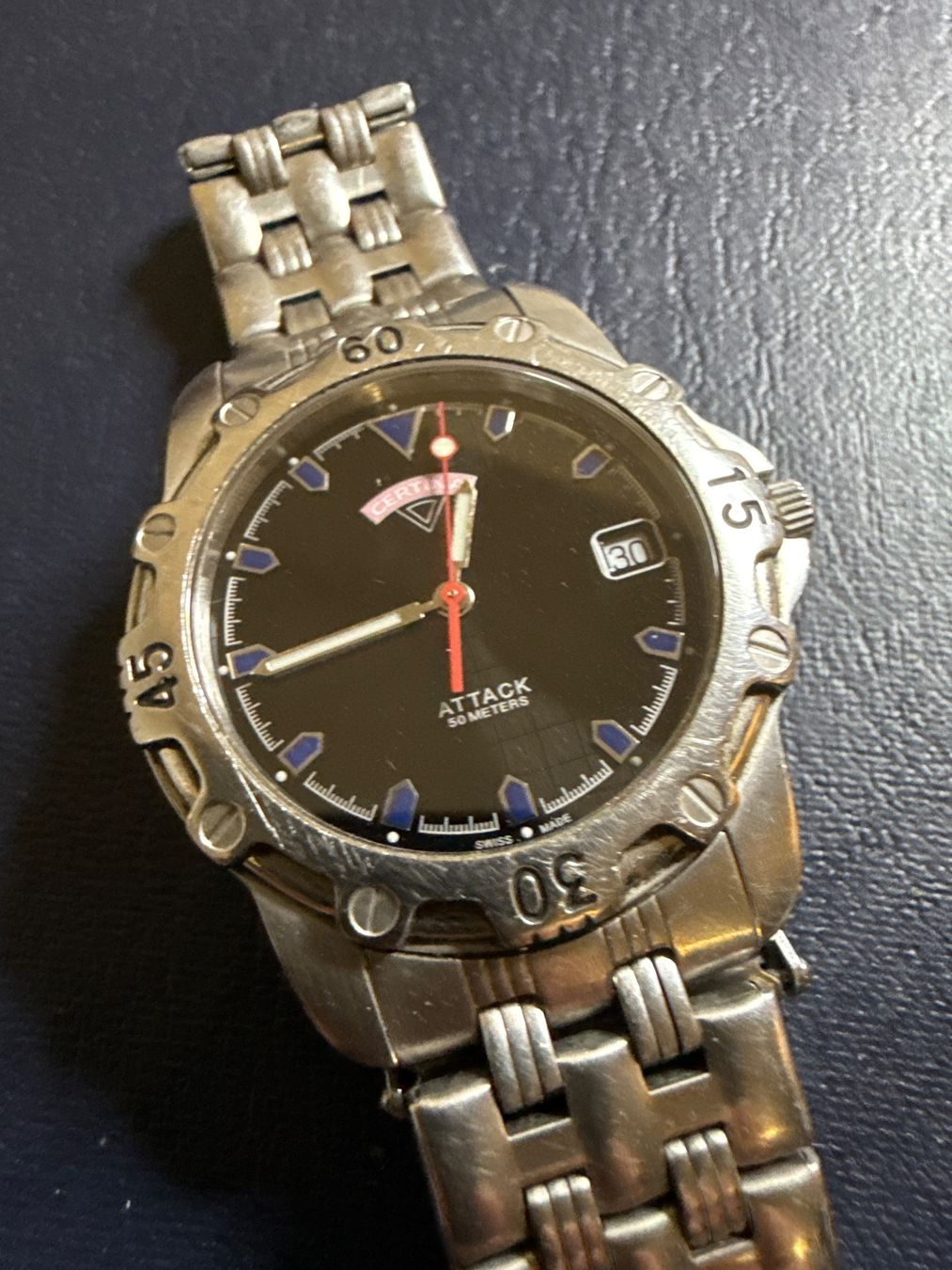 Certina Uhren: Certina Attack 36 mm – Gebraucht aus Pfeffingen von Allhandelklgwatches
