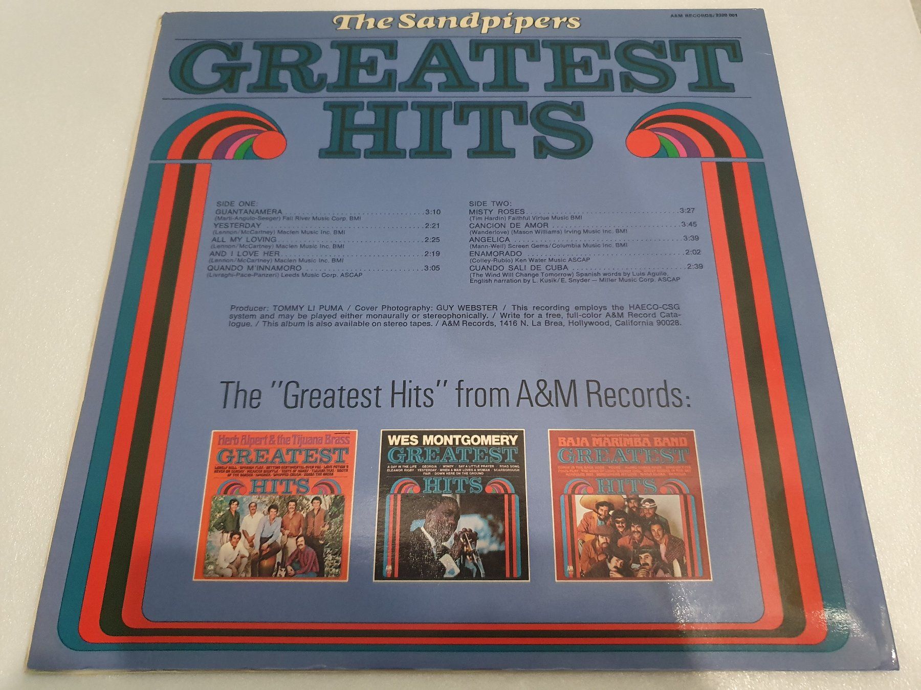 Schallplatten: The Sandpipers – Greatest Hits – Gebraucht aus Uster von Vinyl-Leidenschaft 1