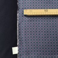 Futter Stoff Viskose Acetat Vegan 1.5x1.40m stahlgrau muster
