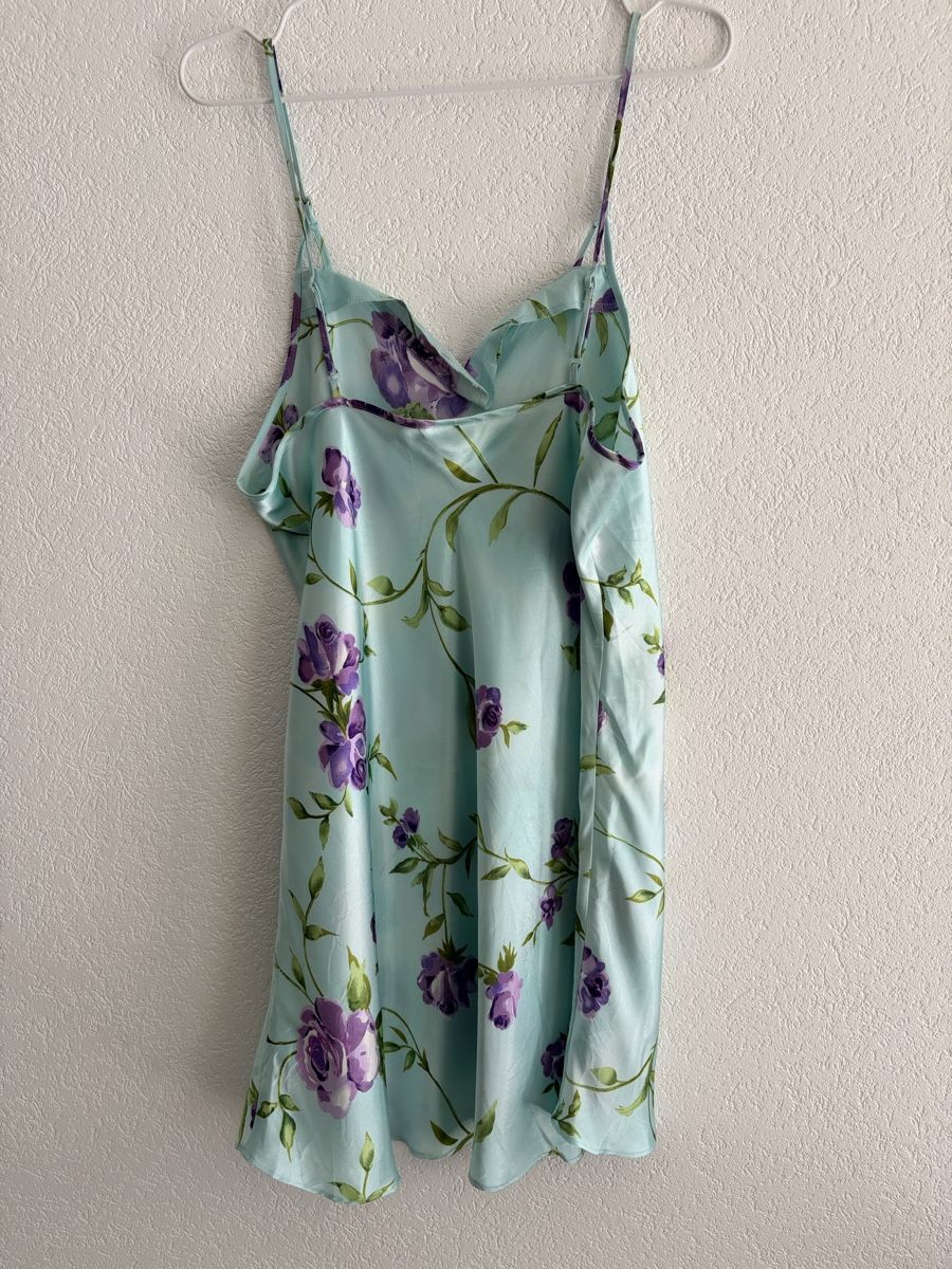 Top: Nuisette L.A. Intimates bleu fleurs taille L  – Nuovo (secondo la descrizione) da Champéry venduto da mag_zt5z 1
