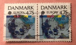Briefmarken aus  Dänemark Europa – Weltraumfahrt gestempelt 