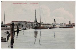 Romanshorn am Bodensee, Hafen, gelaufen 1911