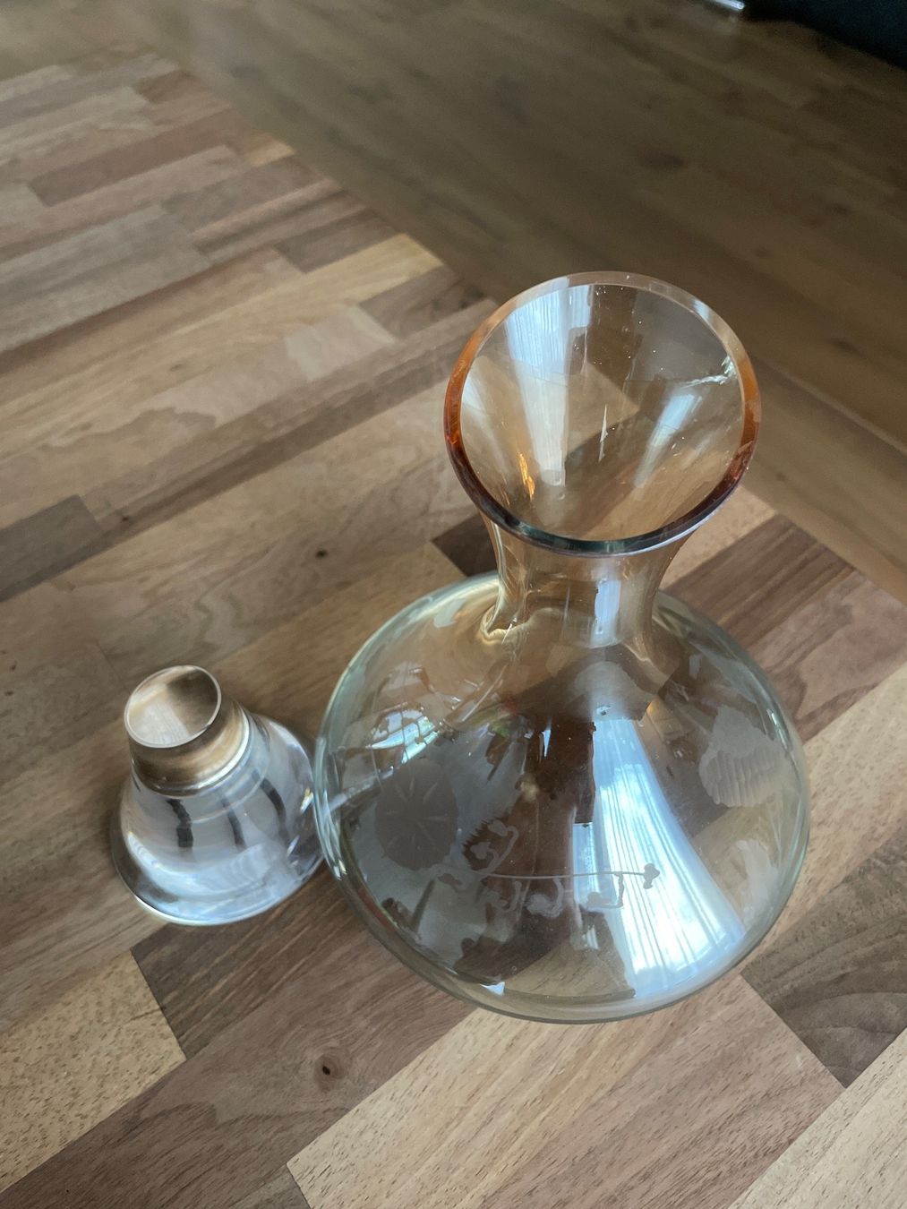 Karaffen: schöne Glaskaraffe Balestri Kristallglas Vintage – Gebraucht aus Flawil von Mito97 5
