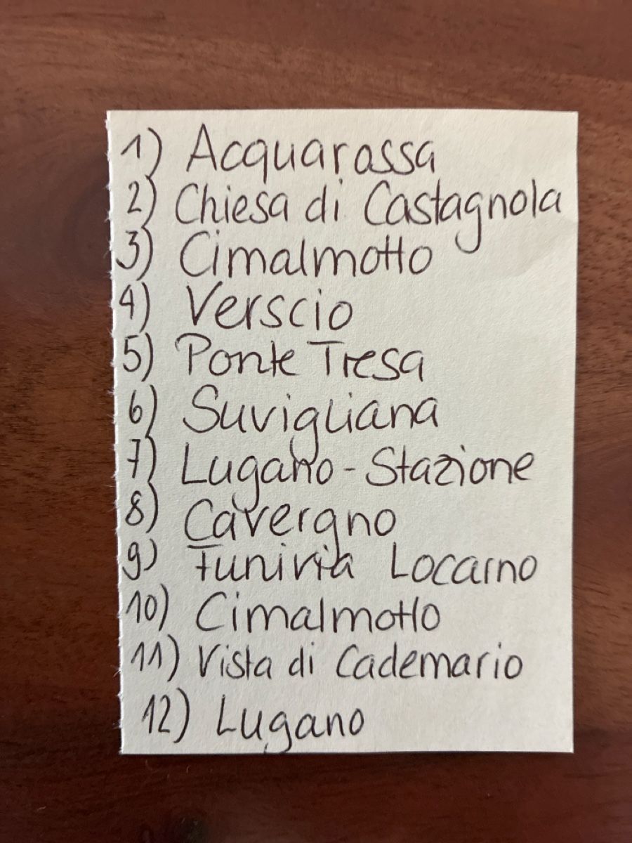 Cartoline postali: 12 Ansichtskarten Schweiz diverse vom Ticino  – Usato da Oftringen venduto da Cla.vD.74 1