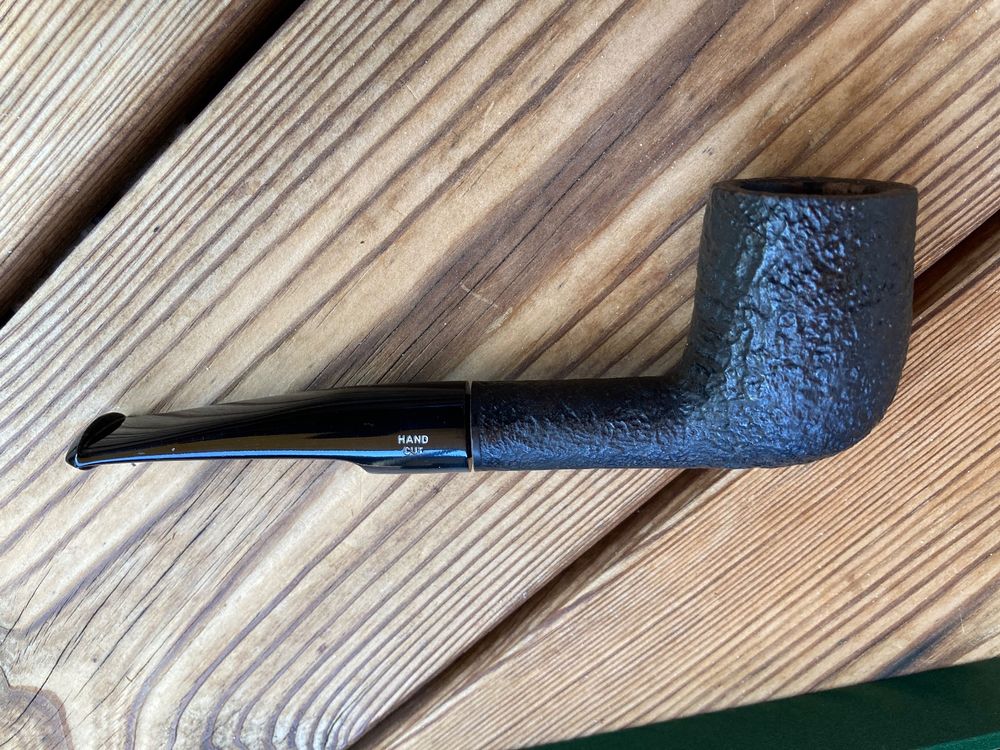 Knight VP122 Churchwarden Tabakpfeife – Ca. 21cm, Aus Holz, Mit Stahlfilter, Inkl. Beutel & Ständer