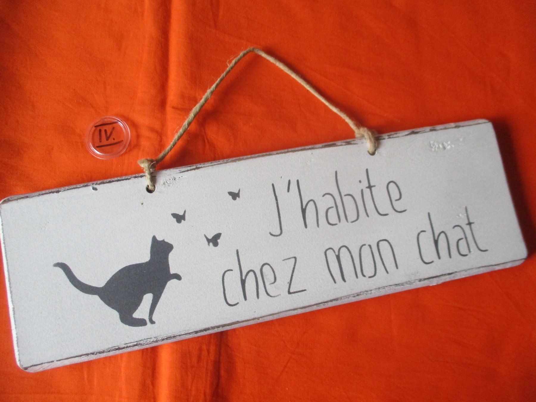 Toutes les décorations: Holzschild Katze – D'occasion à Birsfelden par alles-muss-raus