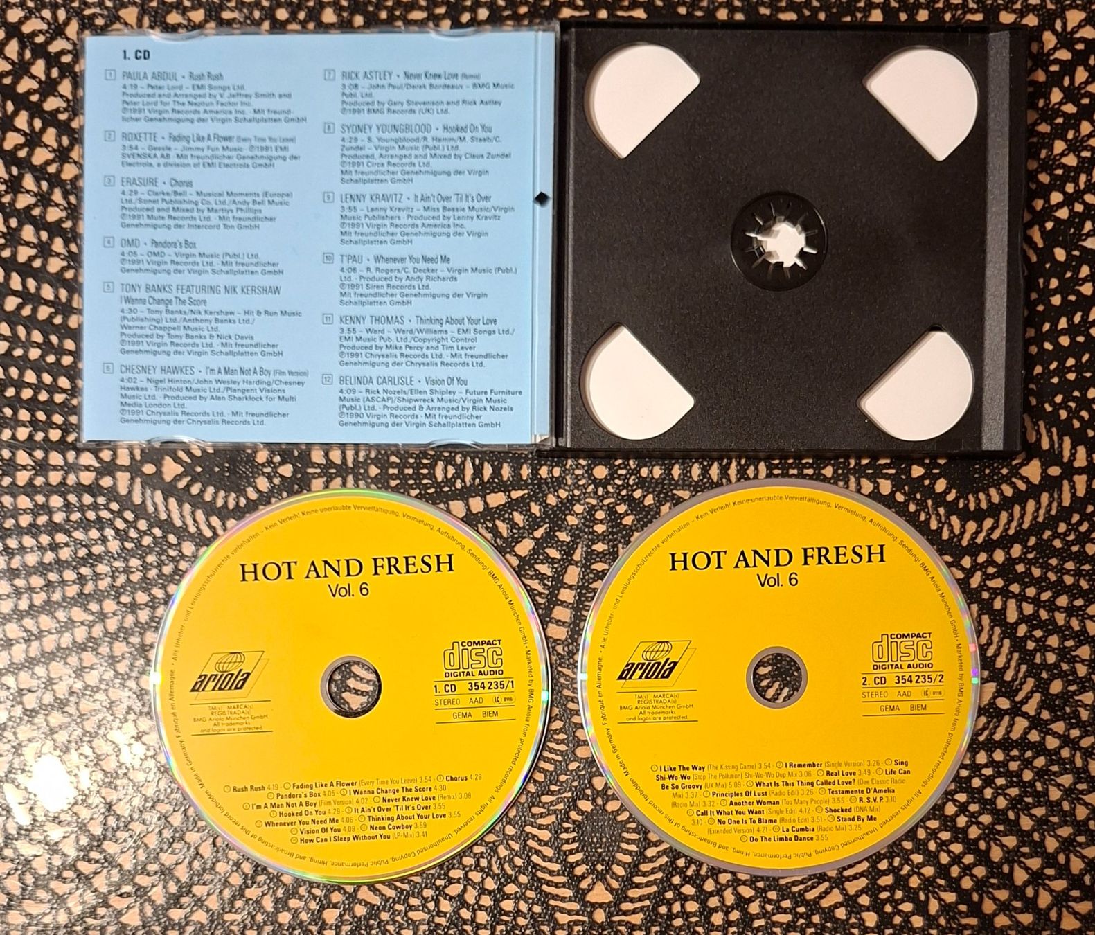 CD: Hot And Fresh Vol.6, DE 2CD Hit Compilation Sampler 1991 – Usato da Schönenberg TG venduto da Gregolino76 2