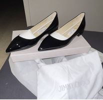 Jimmy Choo Alvena Ballerinas Lackleder Schwarz Gr 38