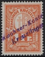 1 Fr. Fiskalmarke der Gemeinde KREUZLINGEN