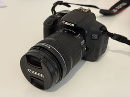 Canon EOS 650D mit Objektiv, Tasche und Zubehör